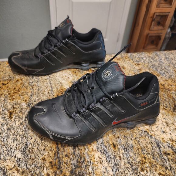 Nike Shox NZ Black White Varsity Red Sneakers 378341-017 Mens Size 11.5 main image 11